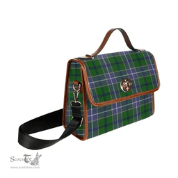 Scottish Canvas Bag Wishart Hunting Modern Clan Tartan Waterproof Canvas Bag - Classic Scottish Plaid Tartan Plaid