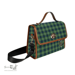 Scottish Canvas Bag Haliburton Clan Clan Tartan Waterproof Canvas Bag - Crest Classic Scottish Plaid Tartan Plaid