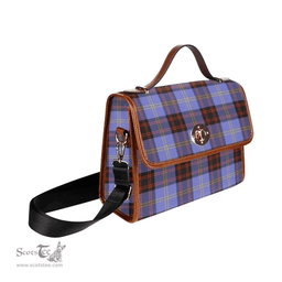 Scottish Canvas Bag Rutherford Clan Tartan Waterproof Canvas Bag - Classic Scottish Plaid Tartan Plaid