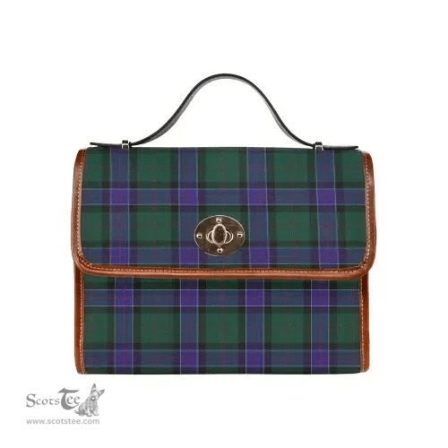 Scottish Canvas Bag Sinclair Hunting Modern Clan Tartan Waterproof Canvas Bag - Classic Scottish Plaid Tartan Plaid