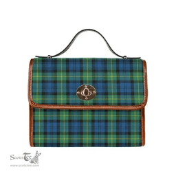 Scottish Canvas Bag Gordon Ancient Clan Tartan Waterproof Canvas Bag - Classic Scottish Plaid Tartan Plaid