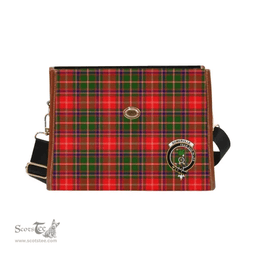Scottish Canvas Bag Somerville Clan Clan Tartan Waterproof Canvas Bag - Crest Classic Scottish Plaid Tartan Plaid