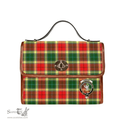 Scottish Canvas Bag Gibson Clan Clan Tartan Waterproof Canvas Bag - Crest Classic Scottish Plaid Tartan Plaid