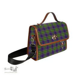 Scottish Canvas Bag Whiteford Clan Clan Tartan Waterproof Canvas Bag - Crest Classic Scottish Plaid Tartan Plaid