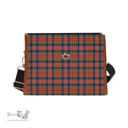 Scottish Canvas Bag MacDuff Ancient Clan Tartan Waterproof Canvas Bag - Classic Scottish Plaid Tartan Plaid
