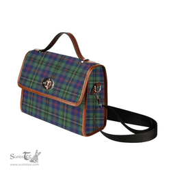 Scottish Canvas Bag Wood Modern Clan Tartan Waterproof Canvas Bag - Classic Scottish Plaid Tartan Plaid