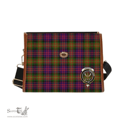Scottish Canvas Bag Carnegie Clan Clan Tartan Waterproof Canvas Bag - Crest Classic Scottish Plaid Tartan Plaid