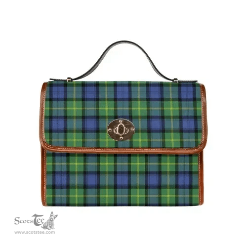 Scottish Canvas Bag Gordon Old Ancient Clan Tartan Waterproof Canvas Bag - Classic Scottish Plaid Tartan Plaid