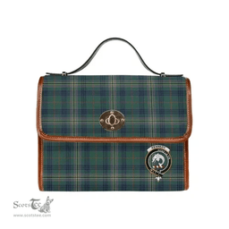 Scottish Canvas Bag Kennedy Clan Clan Tartan Waterproof Canvas Bag - Crest Classic Scottish Plaid Tartan Plaid