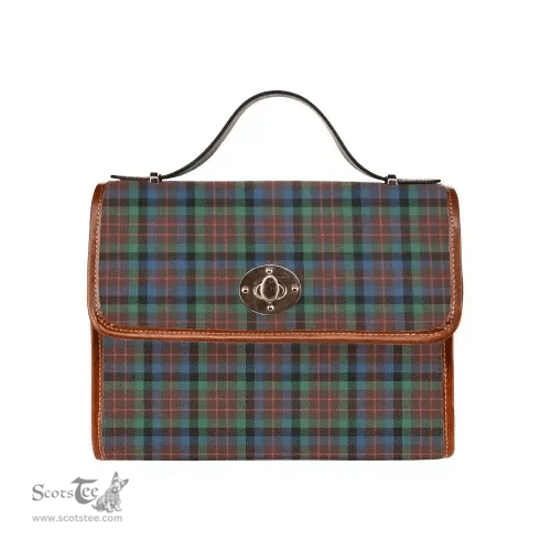 Scottish Canvas Bag MacDuff Hunting Ancient Clan Tartan Waterproof Canvas Bag - Classic Scottish Plaid Tartan Plaid