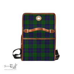 Scottish Canvas Bag Lockhart Clan Clan Tartan Waterproof Canvas Bag - Crest Classic Scottish Plaid Tartan Plaid