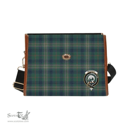 Scottish Canvas Bag Kennedy Clan Clan Tartan Waterproof Canvas Bag - Crest Classic Scottish Plaid Tartan Plaid