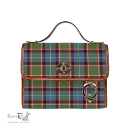 Scottish Canvas Bag Stirling (of Cadder-Present Chief) Clan Clan Tartan Waterproof Canvas Bag - Crest Classic Scottish Plaid Tartan Plaid