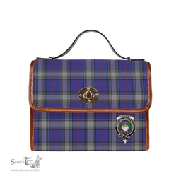 Scottish Canvas Bag Kinnaird Clan Clan Tartan Waterproof Canvas Bag - Crest Classic Scottish Plaid Tartan Plaid