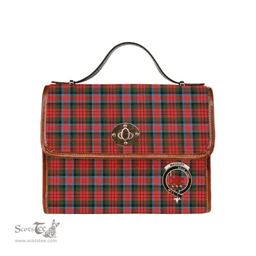 Scottish Canvas Bag MacDuff Clan Clan Tartan Waterproof Canvas Bag - Crest Classic Scottish Plaid Tartan Plaid