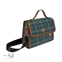 Scottish Canvas Bag Kennedy Clan Clan Tartan Waterproof Canvas Bag - Crest Classic Scottish Plaid Tartan Plaid