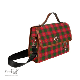 Scottish Canvas Bag Rattray Clan Clan Tartan Waterproof Canvas Bag - Crest Classic Scottish Plaid Tartan Plaid
