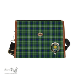 Scottish Canvas Bag Purves Clan Clan Tartan Waterproof Canvas Bag - Crest Classic Scottish Plaid Tartan Plaid