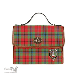 Scottish Canvas Bag MacLean Clan Clan Tartan Waterproof Canvas Bag - Crest Classic Scottish Plaid Tartan Plaid
