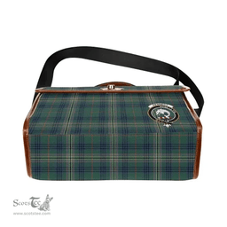 Scottish Canvas Bag Kennedy Clan Clan Tartan Waterproof Canvas Bag - Crest Classic Scottish Plaid Tartan Plaid