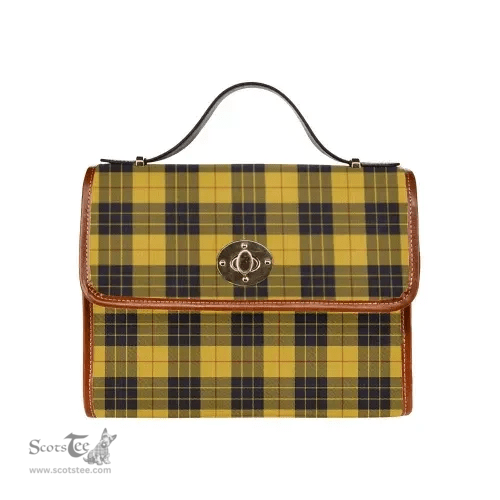 Scottish Canvas Bag MacLeod of Lewis Ancient Clan Tartan Waterproof Canvas Bag - Classic Scottish Plaid Tartan Plaid