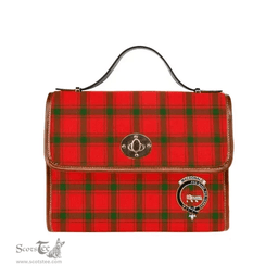 Scottish Canvas Bag MacDonald (of Sleat) Clan Clan Tartan Waterproof Canvas Bag - Crest Classic Scottish Plaid Tartan Plaid