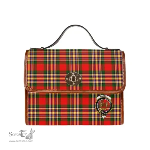 Scottish Canvas Bag MacGill (Makgill) Clan Clan Tartan Waterproof Canvas Bag - Crest Classic Scottish Plaid Tartan Plaid