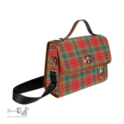 Scottish Canvas Bag MacLean Clan Clan Tartan Waterproof Canvas Bag - Crest Classic Scottish Plaid Tartan Plaid