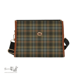 Scottish Canvas Bag Stewart Hunting Weathered Clan Tartan Waterproof Canvas Bag - Classic Scottish Plaid Tartan Plaid