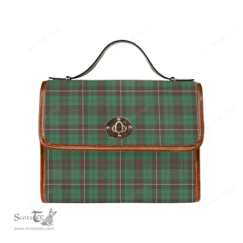 Scottish Canvas Bag MacKinnon Hunting Ancient Clan Tartan Waterproof Canvas Bag - Classic Scottish Plaid Tartan Plaid