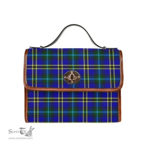 Scottish Canvas Bag Weir Modern Clan Tartan Waterproof Canvas Bag - Classic Scottish Plaid Tartan Plaid