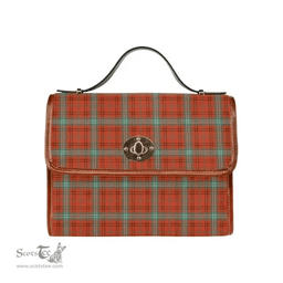 Scottish Canvas Bag Morrison Red Ancient Clan Tartan Waterproof Canvas Bag - Classic Scottish Plaid Tartan Plaid