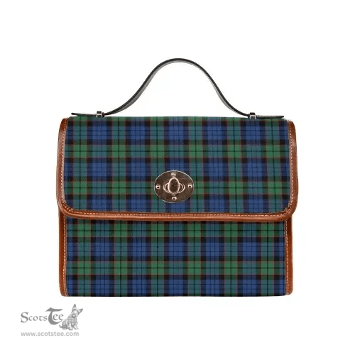 Scottish Canvas Bag Fletcher Ancient Clan Tartan Waterproof Canvas Bag - Classic Scottish Plaid Tartan Plaid