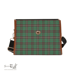 Scottish Canvas Bag MacKinnon Hunting Ancient Clan Tartan Waterproof Canvas Bag - Classic Scottish Plaid Tartan Plaid