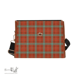 Scottish Canvas Bag Morrison Red Ancient Clan Tartan Waterproof Canvas Bag - Classic Scottish Plaid Tartan Plaid