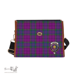 Scottish Canvas Bag Wardlaw Clan Clan Tartan Waterproof Canvas Bag - Crest Classic Scottish Plaid Tartan Plaid