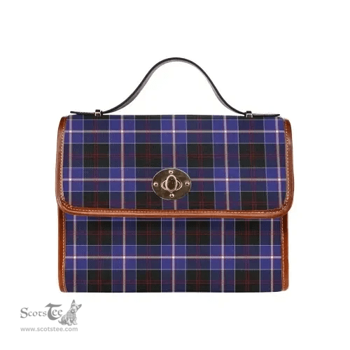 Scottish Canvas Bag Dunlop Modern Clan Tartan Waterproof Canvas Bag - Classic Scottish Plaid Tartan Plaid