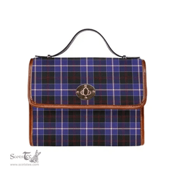 Scottish Canvas Bag Dunlop Modern Clan Tartan Waterproof Canvas Bag - Classic Scottish Plaid Tartan Plaid