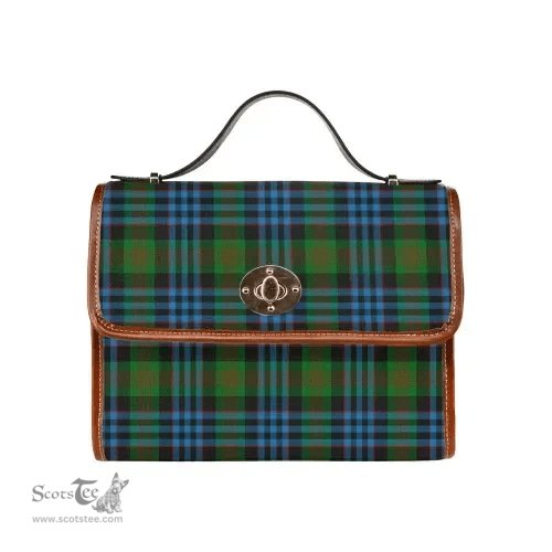 Scottish Canvas Bag Newlands of Lauriston Clan Tartan Waterproof Canvas Bag - Classic Scottish Plaid Tartan Plaid