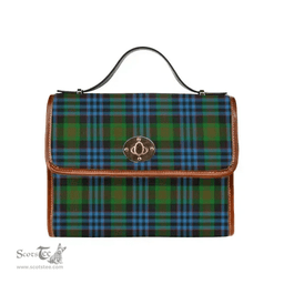 Scottish Canvas Bag Newlands of Lauriston Clan Tartan Waterproof Canvas Bag - Classic Scottish Plaid Tartan Plaid