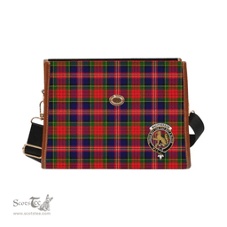 Scottish Canvas Bag MacPherson Clan Clan Tartan Waterproof Canvas Bag - Crest Classic Scottish Plaid Tartan Plaid