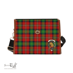 Scottish Canvas Bag Fairlie Clan Clan Tartan Waterproof Canvas Bag - Crest Classic Scottish Plaid Tartan Plaid