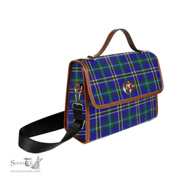 Scottish Canvas Bag Weir Modern Clan Tartan Waterproof Canvas Bag - Classic Scottish Plaid Tartan Plaid