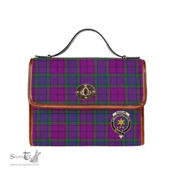Scottish Canvas Bag Wardlaw Clan Clan Tartan Waterproof Canvas Bag - Crest Classic Scottish Plaid Tartan Plaid