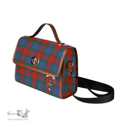 Scottish Canvas Bag Mar Clan Clan Tartan Waterproof Canvas Bag - Crest Classic Scottish Plaid Tartan Plaid