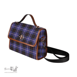 Scottish Canvas Bag Dunlop Modern Clan Tartan Waterproof Canvas Bag - Classic Scottish Plaid Tartan Plaid