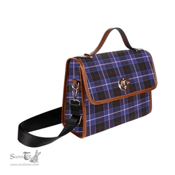 Scottish Canvas Bag Dunlop Modern Clan Tartan Waterproof Canvas Bag - Classic Scottish Plaid Tartan Plaid