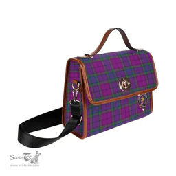 Scottish Canvas Bag Wardlaw Clan Clan Tartan Waterproof Canvas Bag - Crest Classic Scottish Plaid Tartan Plaid