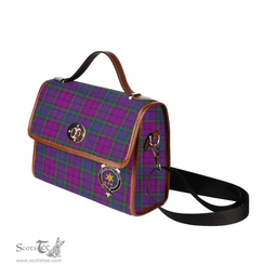 Scottish Canvas Bag Wardlaw Clan Clan Tartan Waterproof Canvas Bag - Crest Classic Scottish Plaid Tartan Plaid