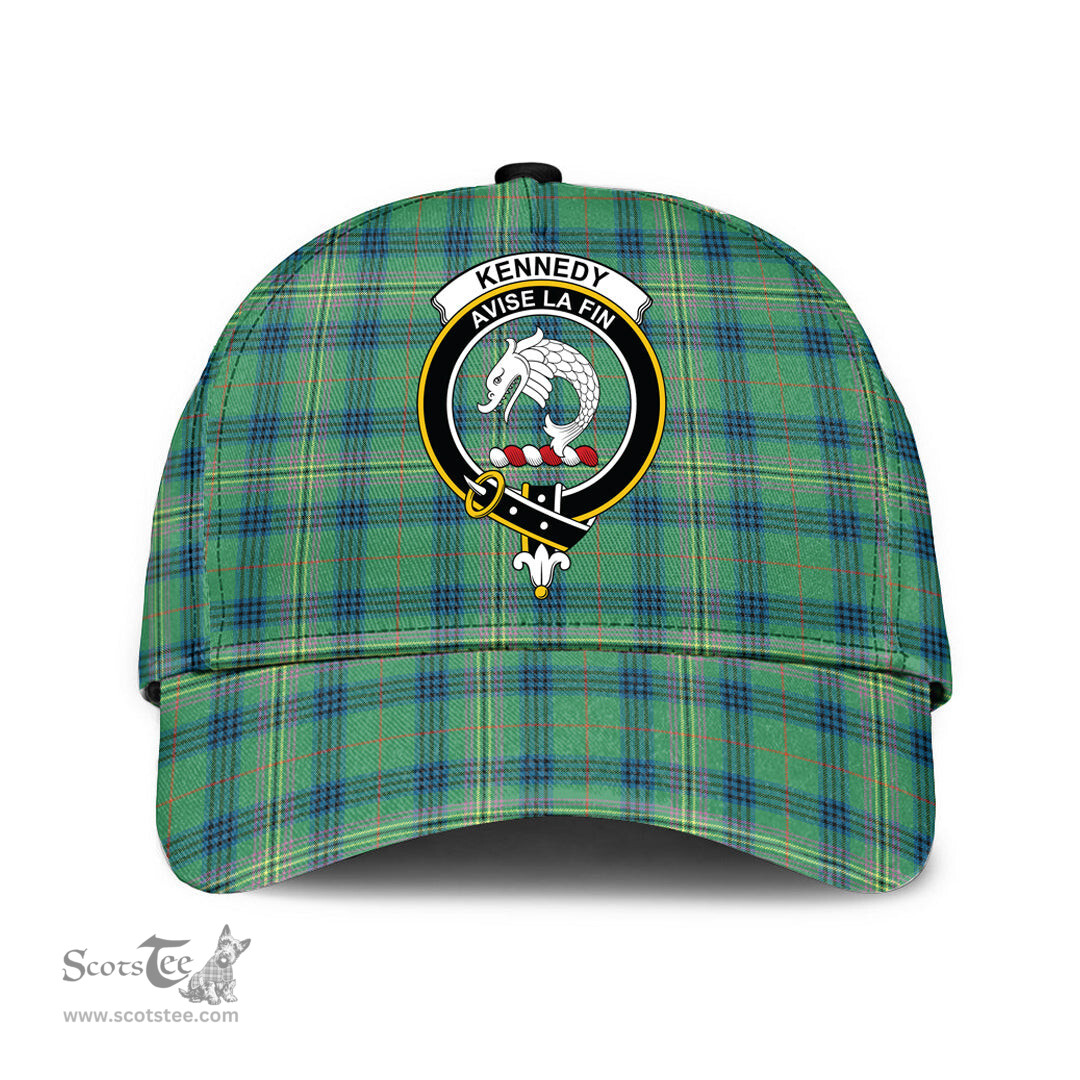 Scottish Kennedy Ancient Clan Tartan Tartan Cap - Crest Classic Scottish Plaid Tartan Plaid